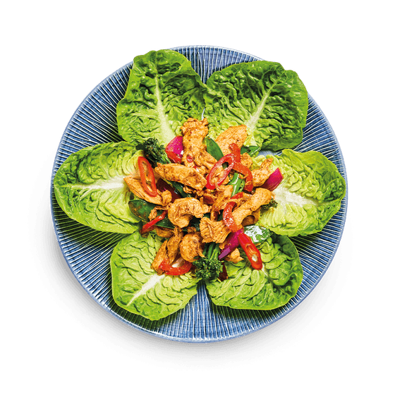 sweet chilli salad - caramelised chicken
