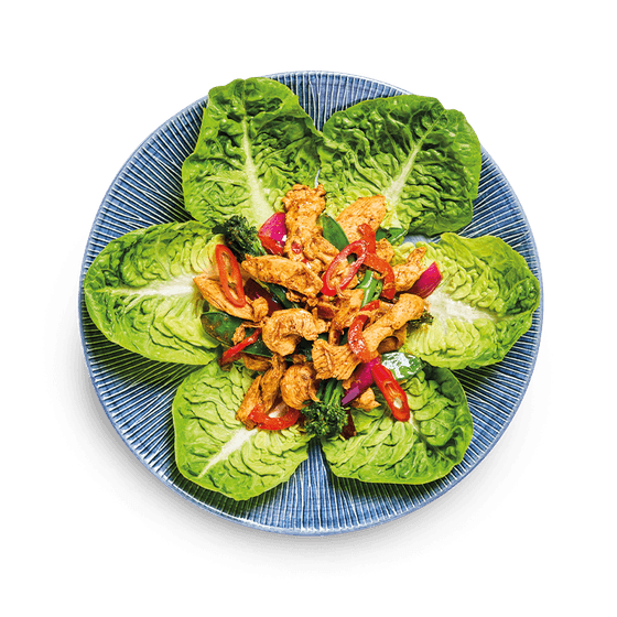 sweet chilli salad - caramelised chicken