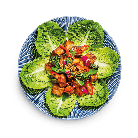 sweet chilli salad - firm tofu