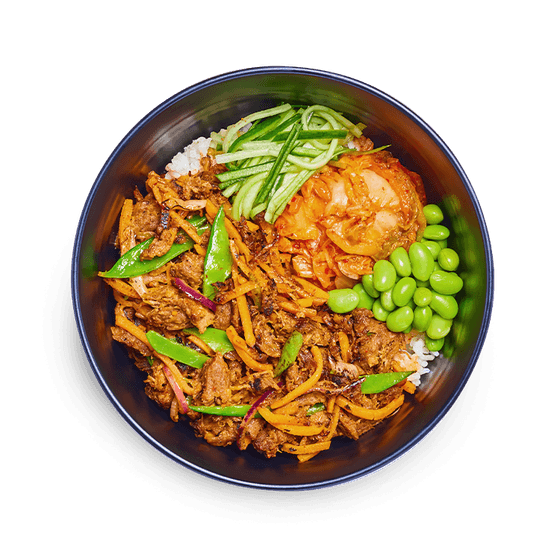 Pulled Shiitake donburi